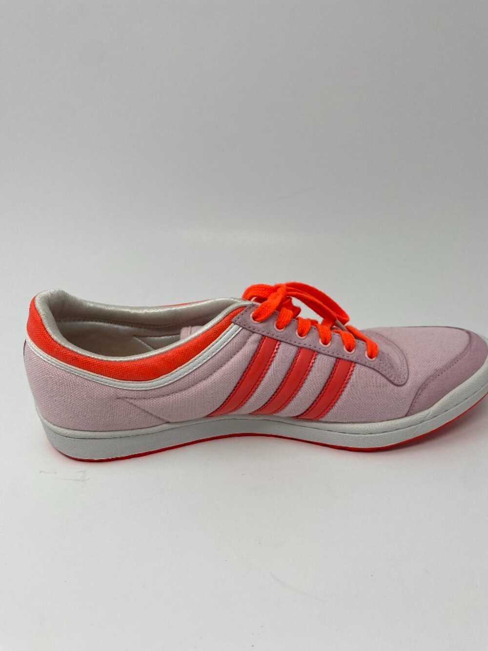Adidas Sleek Series Top 10 Low Sneakers Shoes Womens 10 Pink Coral Orange - Picture 7 of 13